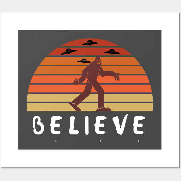 Bigfoot I believ Wall Art by Ashden